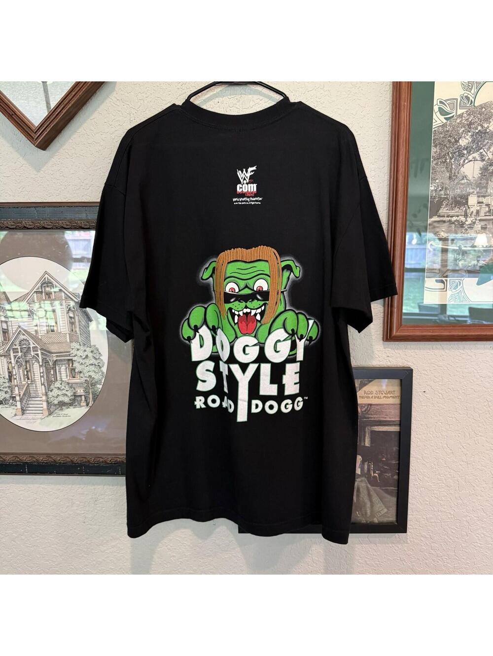 Vintage 90s WWF 1998 Road Dogg Jesse James Doggy Style Shirt Tagless Wrestling